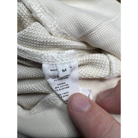 Helmut Lang Waffle Sweatshirt Size Medium M Crewneck Women’s Cozy Lounge Wear - Picture 10 of 11